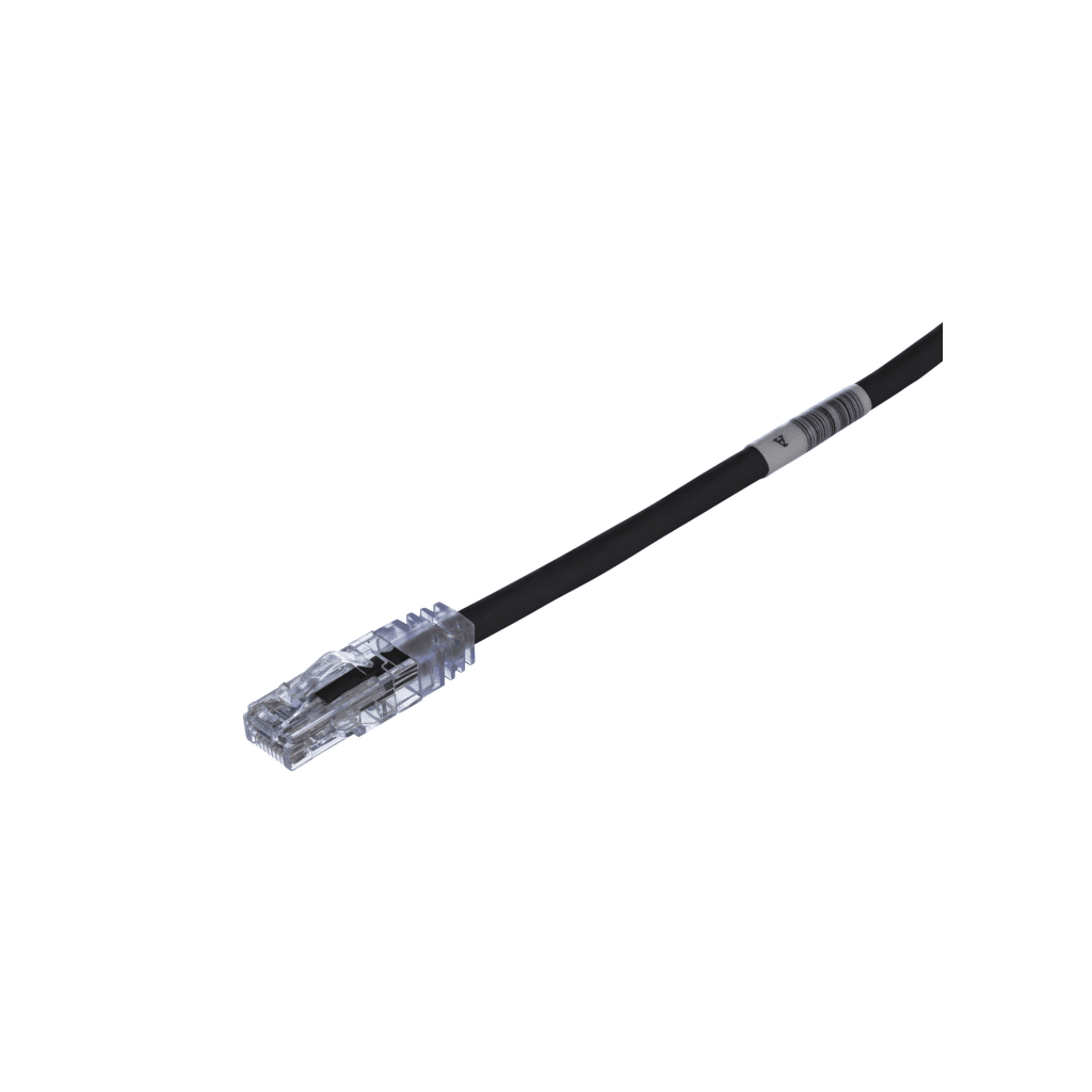 Cable de Parcheo TX6, UTP Cat6, 24 AWG, CM, Color Negro, 2.13 Metros (7 Pies)