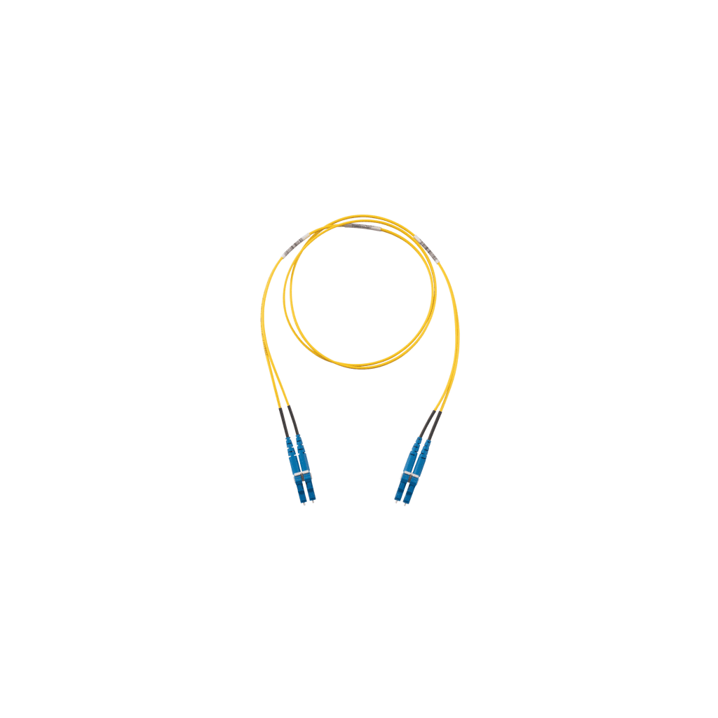 Jumper de Fibra Optica Monomodo 9/125 OS2, LC-LC Duplex, OFNR (Riser), Color Amarillo, 8 Metros (26.25 Pies)
