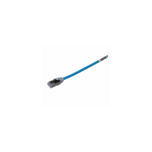 Patch Cord Cat6A, Diametro Reducido 28 AWG, Blindado S/FTP, CM/LS0H, 0.5 Metros (1.64 Pies), Color Azul