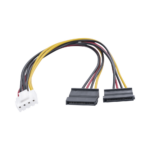 Cable Doble de Corriente SATA / Compatible con DVR's epcom / HIKVISION / 25 cms de Longitud - Image 4