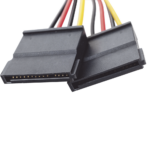 Cable Doble de Corriente SATA / Compatible con DVR's epcom / HIKVISION / 25 cms de Longitud - Image 5