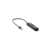 HUB USB-A 3.0 4 en 1 | 4 Puertos USB-A 3.0 (5Gbps) | Cable de 25 cm | Indicador Led | Ideal para Transferencia de Datos | Entrada USB-C para alimentar equipos de mayor consumo como discos duros | Color Negro. - Image 3