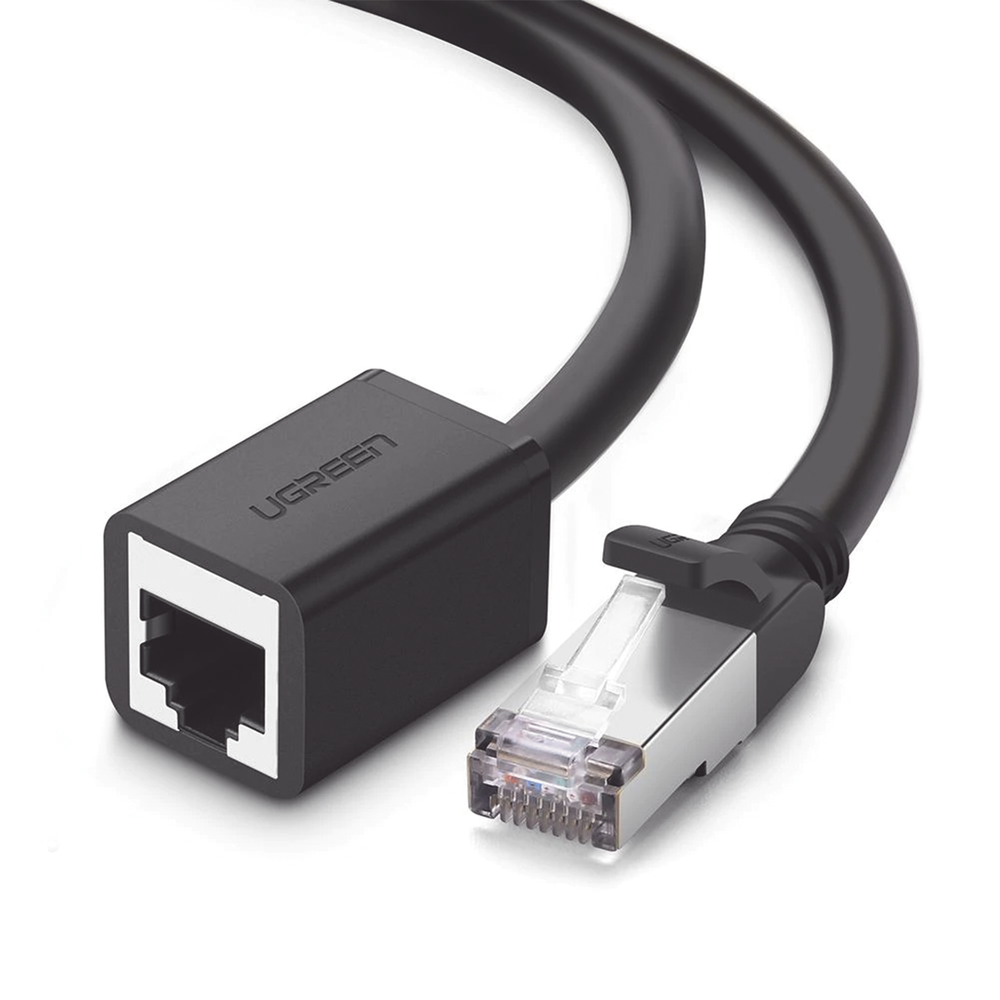 Cable de Extensi?n Cat6 RJ45 F/UTP / Macho a Hembra / 2 Metros (6.56 Pies) / M?todo de Conexi?n 568B / Velocidad de Transmisi?n 1000Mbps / Ancho de Banda del Canal 250MHz / Caja de Cobre / Negro