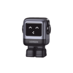 Cargador Mini GaNRobot 30W serie UNO | 1 USB-C de Carga Rápida | Tecnología GaN II | Multiprotocolo PD/QC/SCP/FCA | Carga Inteligente | Pantalla LED | Zapato Magnético Extraíble | Thermal Guard | Color Negro.