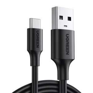 Cable USB-A a USB-C | 2 Metros | Carga y Sincronización de Datos | Carga Rápida 60W | Datos 5 Gbps | QC 3.0/2.0 | FPC | AFC | Protección Integrada | Duradero y Flexible| Caja ABS | Cubierta de TPE | Color Negro.