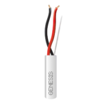 Bobina de 305 Metros (1000 Pies) de Cable 2 x 18 AWG / Riser / Blanco / Para Aplicaciones en Alarmas de Intrusi?n, Control de Acceso, Interfonos, TV Porteros, Automatizaci?n, Audio y Voceo.