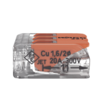 Borne de Conexión con Palancas / 3 Conductores / Carcasa Transparente / Tecnología CAGE CLAMP® / 4 mm² (12 AWG) / 450V 32A / T85 - Image 3
