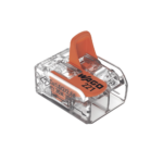 Borne de Conexión con Palancas / Serie 221 / 6 mm² Máximo / 30 A / 300 V / Transparente / T85 / CAGE CLAMP® / Conexión Lateral