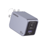 Cargador de 65W serie Nexode Pro | 3 Puertos de Carga Rápida | 2 USB-C | 1 USB-A | Tecnología GaNInfinity | PD3.1 de 65W / QC4.0 | Tecnología de Protección Térmica | Optimiza la Carga | Caja de Aluminio | Incluye Cable U - Image 2