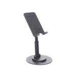 Soporte para Teléfono Celular Giratorio | 360° de Rotación | Angulo Ajustable | Altura Ajustable 17-20cm  | Antideslizante | Ejes Giratorios de Alta Precisión| Plegable | Aluminio | Color Gris - Image 5