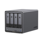 NAS UGREEN NASync DXP4800 Plus / Procesador Intel Pentium Gold 8505 5 Núcleos / 4 Bahías SATA + 2 M.2 NVMe PCIe 4.0 / 8GB DDR5 Expandible a 64GB / 10GbE + 2.5GbE / USB 3.2 Gen 2 Tipo C / HDMI 4K / Sistema Almacenamiento Conectado Red