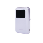 Power Bank Serie UNO Inalambrico | 10000mAh | 7.5W/20W  |  Con Emojis de Estado | Carga Rápida USB-C Bidireccional  | Pantalla TFT  Inteligente | Con Holder | Color Purple. - Image 4