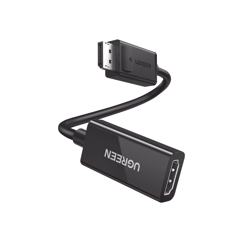 Convertidor DisplayPort a HDMI 4K@60Hz | 3D | HDR | Blindaje Interno | Bot?n Liberador | Largo 25 cm (9.84 Pulgadas) | Carcasa de ABS | Plug & Play.