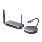Transmisor y Receptor Inalámbrico HDMI | 50m | Salida HDMI y VGA (Simultanea) | Audio 3.5mm | Efecto 3D | Luz Indicadora LED | Clic and Go | Señal Estable | Amplia Compatibilidad | Conecta con un Clic.