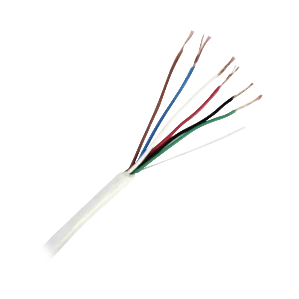Bobina de Cable de 152 Metros (500 Pies) de 6 x 20 AWG / Blindado / Color Blanco / Aplicaciones en Control de Acceso, Audio e Instrumentaci?n