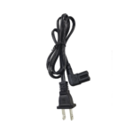 Cable de Alimentación Eléctrica para 120-240 Vca / 1 Metro (3.28 Pies) / 2 Clavijas Tipo Americano / Conector en Forma Tipo L - Image 2
