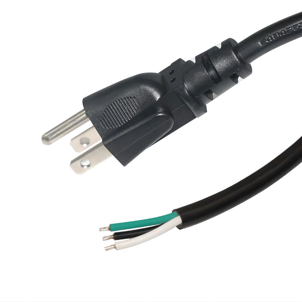 Cable de Alimentación Eléctrica para 120-240 Vca | 1.8 Metros (5.91 Pies) | 3 Fases | Cables Libres