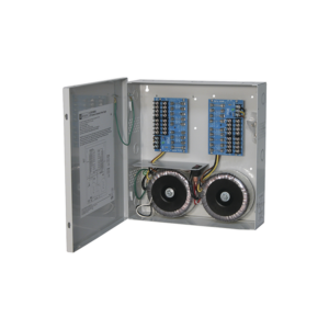 Fuente de poder ALTRONIX de 24 @ 25 Amper o 28 VCA @ 20 Amper, para 16 cámaras / Voltaje de entrada en 115 Vca / Con capacidad de baterías de respaldo / Requieren baterías