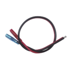 Cables en Paquete Dual / Cable Rojo y Negro / 30 cm (11.81 Pulgadas) / Terminal F1 en un Extremo / Puntas Libres en el Otro / Conexi?n a Bater?as de Respaldo