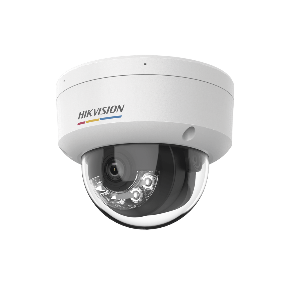 [ColorVu 3.0 + MD 3.0] Domo IP 2 Megapixel / Lente 2.8 mm / 30 mts IR + 30 mts Luz Blanca / Micrófono Integrado / ACUSENSE Lite / Exterior IP67 / IK08 / dWDR / PoE / Micro SD