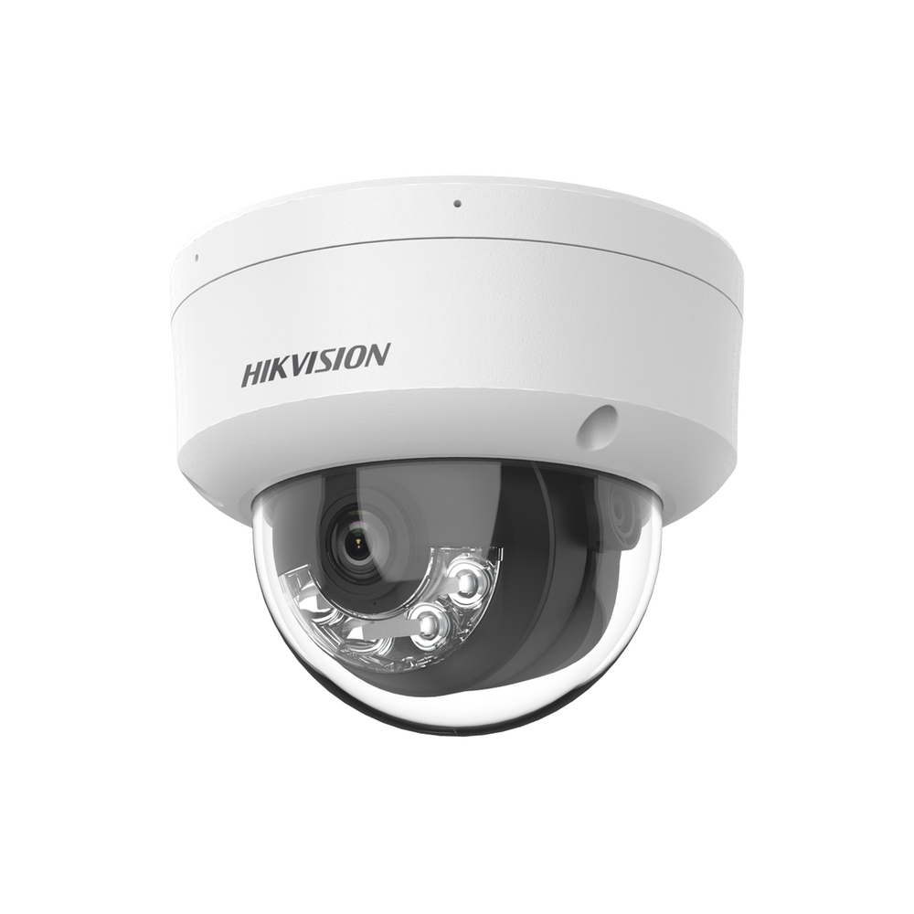 [Dual Light] Domo IP 8 Megapixel (4K) / Lente 2.8 mm / 30 mts IR + 30 mts Luz Blanca / Micrófono Integrado / IK08 / ACUSENSE Lite / Exterior IP67 / H.265 / PoE / ONVIF