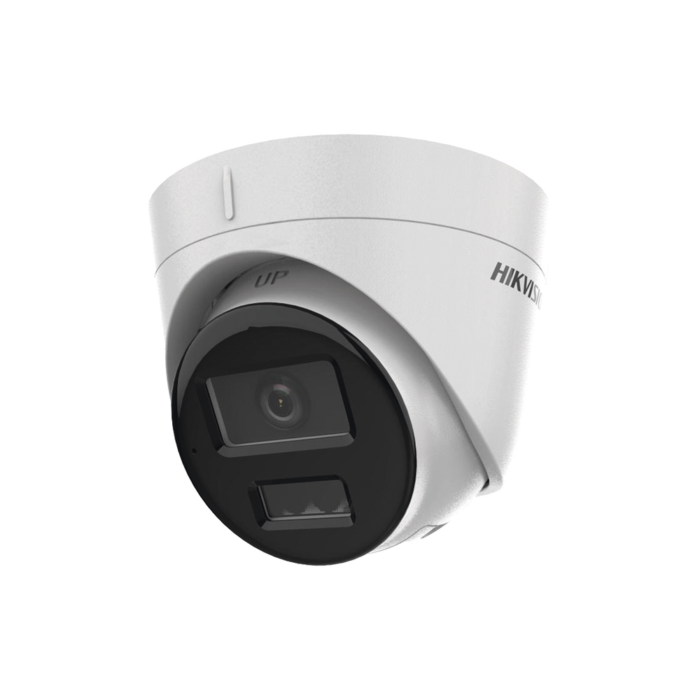 [Dual Light] Turret IP 4 Megapixel / Lente 2.8 mm / 30 mts IR + 30 mts Luz Blanca / Micrófono Integrado / ACUSENSE Lite / Exterior IP67 / H.265 / PoE / ONVIF / Micro SD