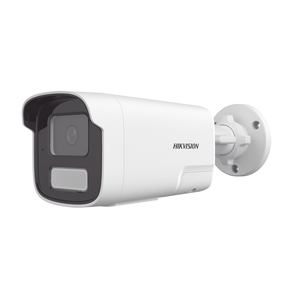 [PROTECCIÓN ACTIVA] Bala IP 4 Megapíxel / ACUSENSE Lite (Detección de Humanos y Vehiculos) / Lente 4 mm / Audio de Dos Vías /  Luz Intermitente y Alerta de Audio / 50 Mts IR EXIR 2.0 / Exterior IP67 / WDR 120 dB / PoE