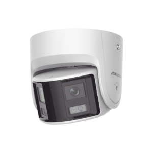 [FlexVu] [PROTECCIÓN ACTIVA] Turret IP Panorámica 4 Megapíxel / 2 Lentes 2.8 mm (180°) / Imagen a Color 24/7 (ColorVu) / PoE / WDR 130° / IP67 / ACUSENSE / Luz Estroboscópica y Alarma Audible / 30 mts Luz Blanca / Mic
