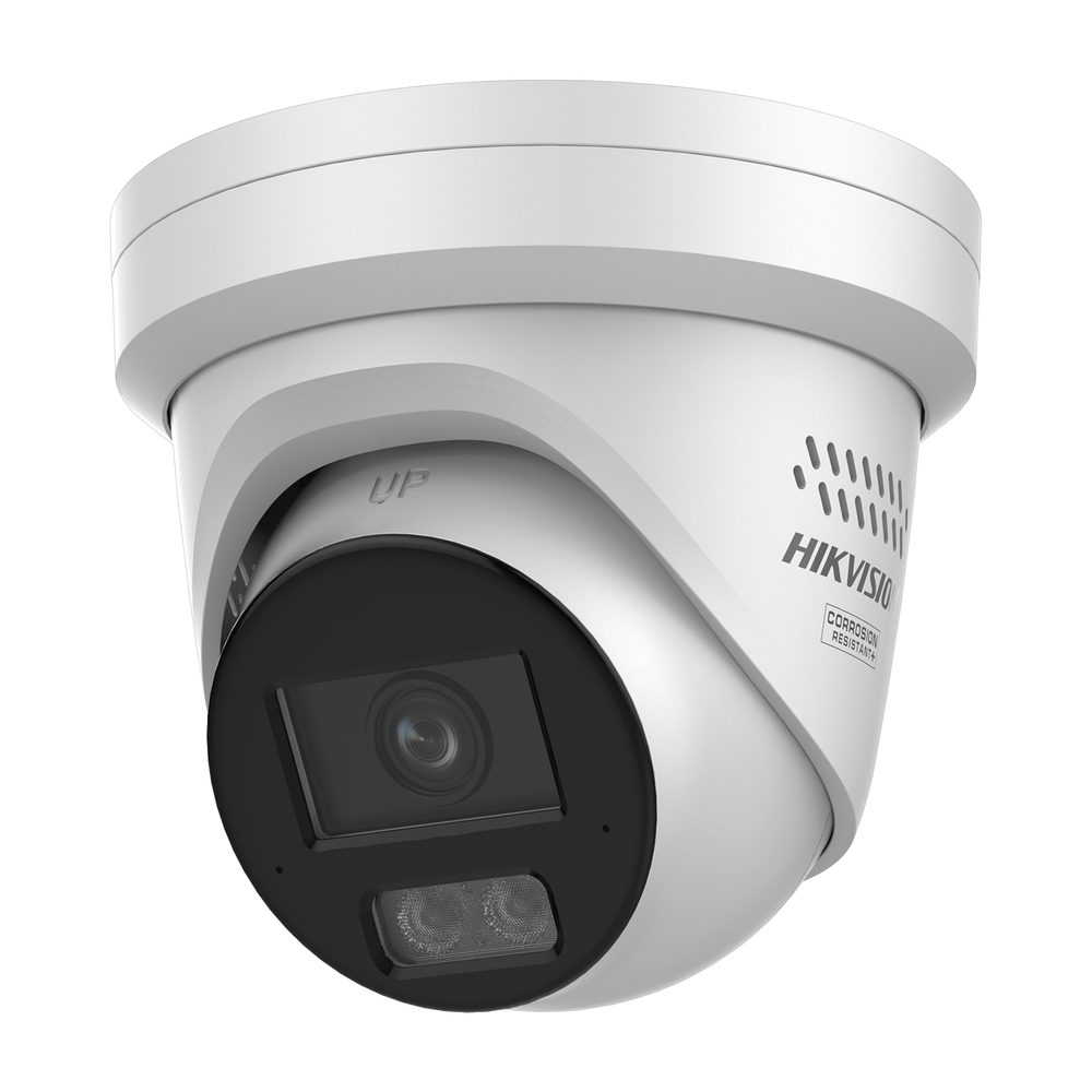 [Dual Light + ColorVu 3.0 + HikAI] Turret IP 8 Megapixel / Lente 2.8 mm / 30 mts IR + Luz Blanca / 2 Microfonos Integrados / Exterior IP67 / Estrobo Azul y Rojo / WDR 130 dB / ACUSENSE 3.0 / Metal / NEMA 4X / ACUSEEK