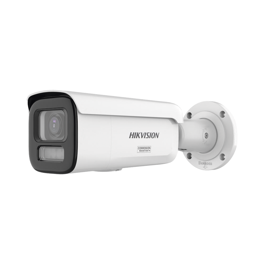 [Dual Light + ColorVu 3.0 + HikAI] Bala IP 6 Megapixel / Lente Mot. 2.8 a 12 mm / 60 mts IR + Luz Blanca / Exterior IP67 / WDR 130 dB / ACUSENSE 3.0 / Metal / NEMA 4X / ACUSEEK