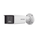 [FlexVu] [PROTECCIÓN ACTIVA] Bala IP Panorámica 4 Megapixel / 2 Lentes 2.8 mm (180°) / Imagen a Color 24/7 (ColorVu) / PoE / WDR 130° / IP67 / ACUSENSE / Luz Estroboscópica y Alarma Audible / 40 mts Luz Blanca / Micro SD