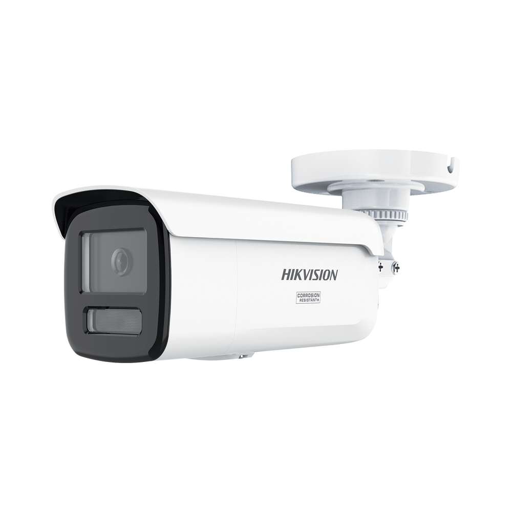 [Dual Light + ColorVu 3.0 + HikAI] Bala IP 6 Megapixel / Lente 4 mm / 60 mts IR + Luz Blanca / Exterior IP67 / Estrobo Azul y Rojo / WDR 130 dB / ACUSENSE 3.0 / Metal / NEMA 4X / ACUSEEK
