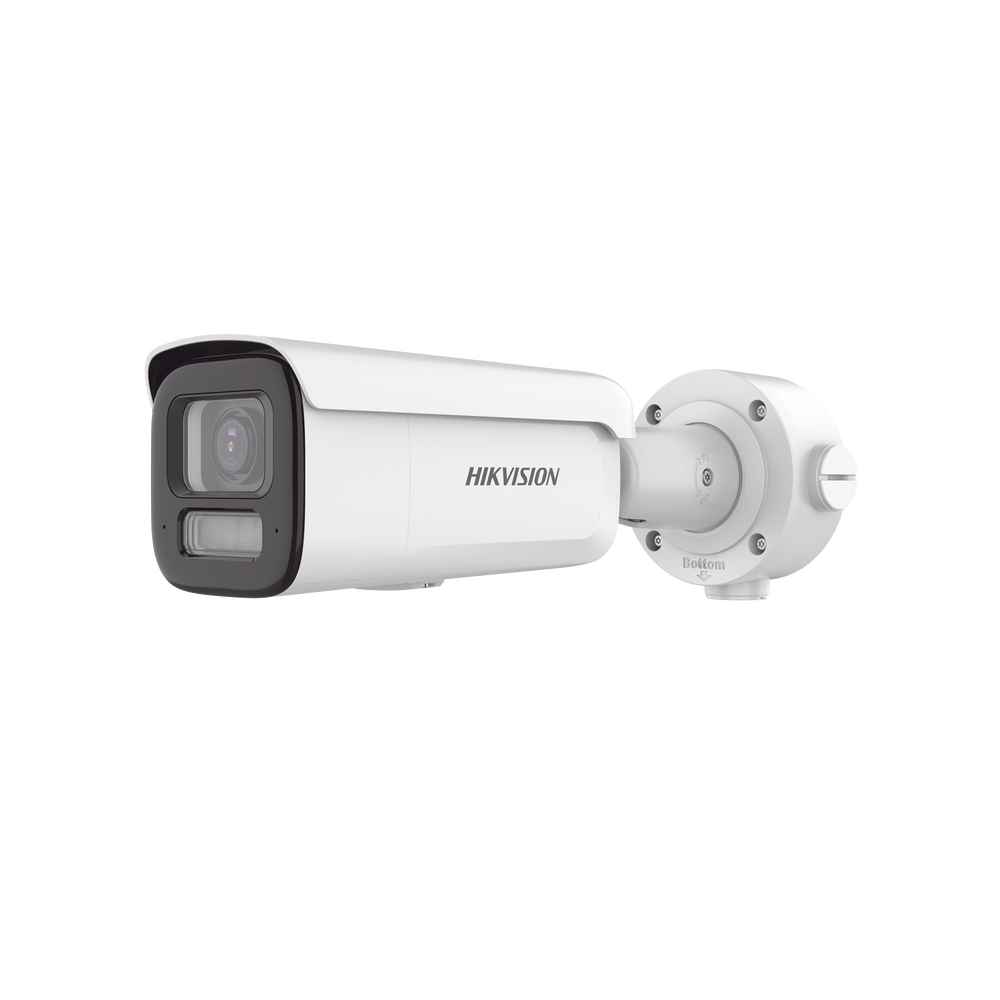 Bala IP 8 Megapixel (4K) / Lente Mot. 2.7 a 13.5 mm / Dual Light (60 mts IR + 60 mts Luz Blanca) / Darkfighter S / Exterior IP67  / IK10 / WDR 130 dB / 4 Analíticos: AcuSense, Deteccion Facial, Conteo de Personas por Cruce y Zona