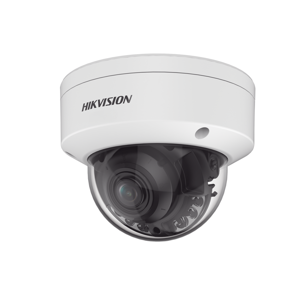 Domo IP 8 Megapixel (4K) / Lente Mot. 2.7 a 13.5 mm / Dual Light (40 mts IR + 40 mts Luz Blanca ) / Darkfighter S / Exterior IP67  / IK10 /WDR 130 dB / 4 Analíticos: AcuSense, Deteccion Facial, Conteo de Personas por Cruce y Zona