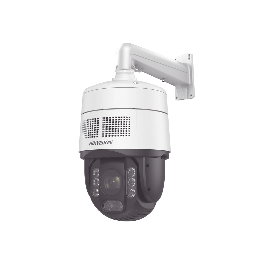 [PROTECCIÓN ACTIVA] Domo PTZ IP 4 Megapixel / 32X Zoom / 200 mts IR / Potente Alerta Audible y Luz Estroboscópica hasta 100 Metros / ACUSENSE / IP67 / IK10 /  / Autoseguimiento 2.0 / Hi-PoE / DARKFIGHTER / Rapid Focus / Micro SD