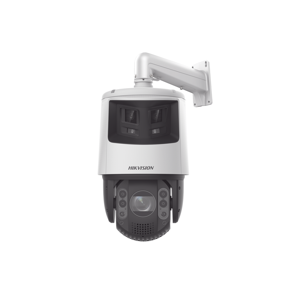 [TandemVu] PTZ IP 4 Megapíxel con Camara Panoramica 6 Megapíxel / 32X Zoom / 200 mts IR / 30 mts Luz Blanca / ACUSENSE / IP66 / Alerta Audible y Luz Estroboscópica / Autoseguimiento / Hi-PoE / Alarmas I/O / Ultra Baja Il