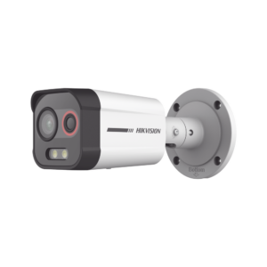 Camara Bala IP Térmica y Óptica Biespectral / Análisis de Video (VCA) para Protección Perimetral / Clasifica Vehículo y Humano / Térmica 96 x 72 / Óptica 4 MP ColorVu / IP67 / micro SD de 256 GB/ PoE