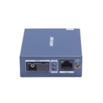 Transceptor Fibra Óptica Gigabit / Monofibra Monomodo / 3 km Distancia / 10/100/1000 Mbps RJ45 / SC / Metal Industrial / 4 kV Protección Rayos / -20°C a 60°C