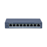 Switch PoE+ / Monitoreable / 8 Puertos 10/100 Mbps PoE+ / 1 Puerto 1000 Mbps Uplink /  Configuración Nube Hik-Partner Pro / Modo Extendido hasta 300 metros / 60 W
