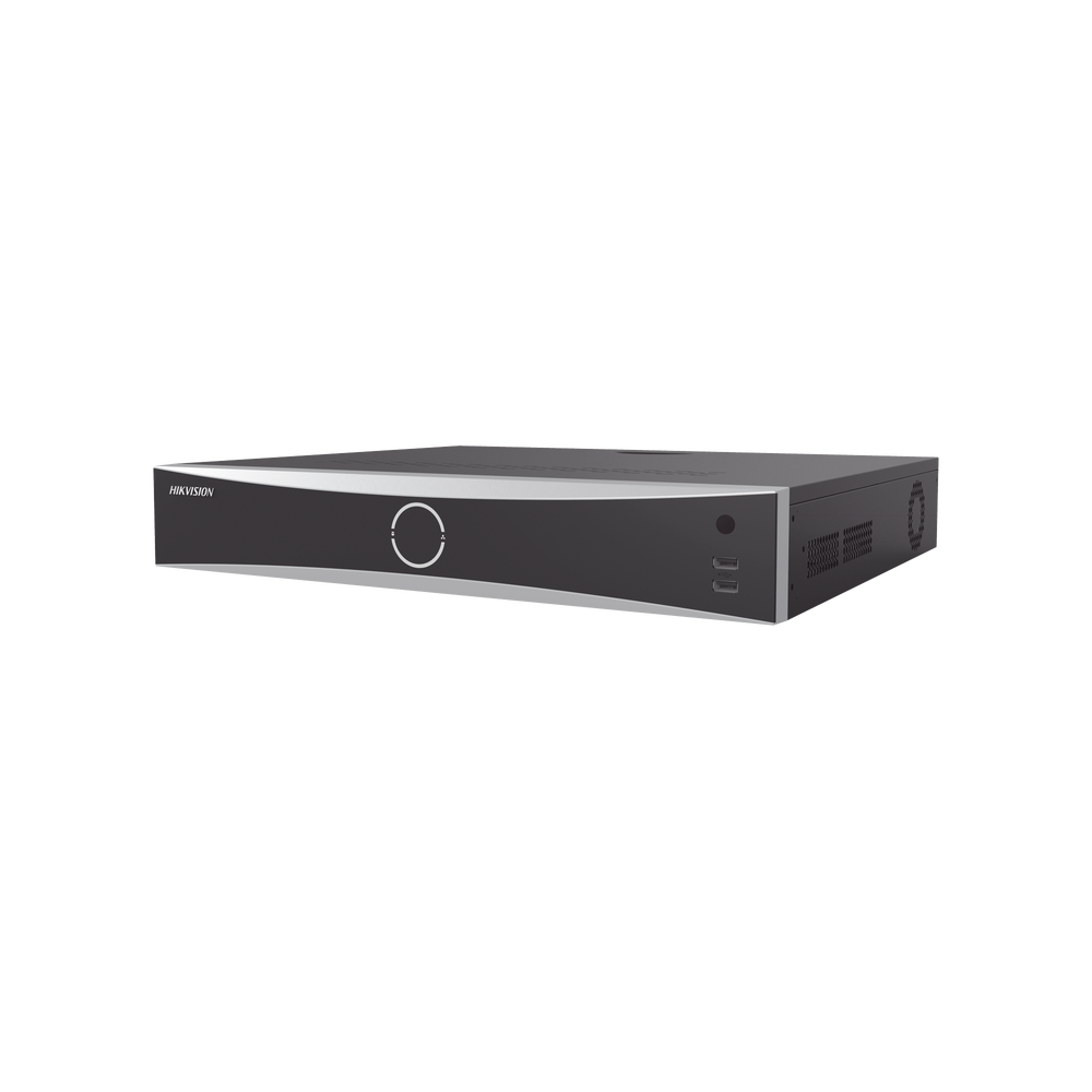 NVR 32 Megapíxel (8K) / 16 Canales IP / 16 Puertos PoE+ / ACUSENSE / ANPR / Conteo de Personas / Reconocimiento Facial  / 4 Bahías de Disco Duro / Soporta POS / Alarmas I/O