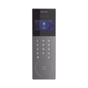 Videoportero IP Multiapartamento con Reconocimiento Facial / Llamada a App HikConnect (requiere monitor) / Protección IP65 / Apertura por Rostro, Tarjeta o App