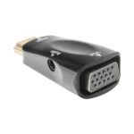 Adaptador (Convertidor) HDMI a VGA  / HDMI Macho a VGA Hembra / Resolución 1920x1080 @ 60Hz  / Adaptador de Audio de 3.5 mm / Chapado en Níquel - Image 4