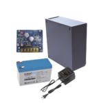 Kit con fuente PLB2 con salida de 12 Vcc a 2.5 Amper, incluye transformador y batería de 12 V a 7 Amper