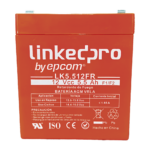 Batería de respaldo 12 V 5.5 Ah AGM  | Retardante a la Flama  | Especial para Seguridad Electrónica | certificada UL | Vida útil 5 años | Terminales F1  + Adaptador F2