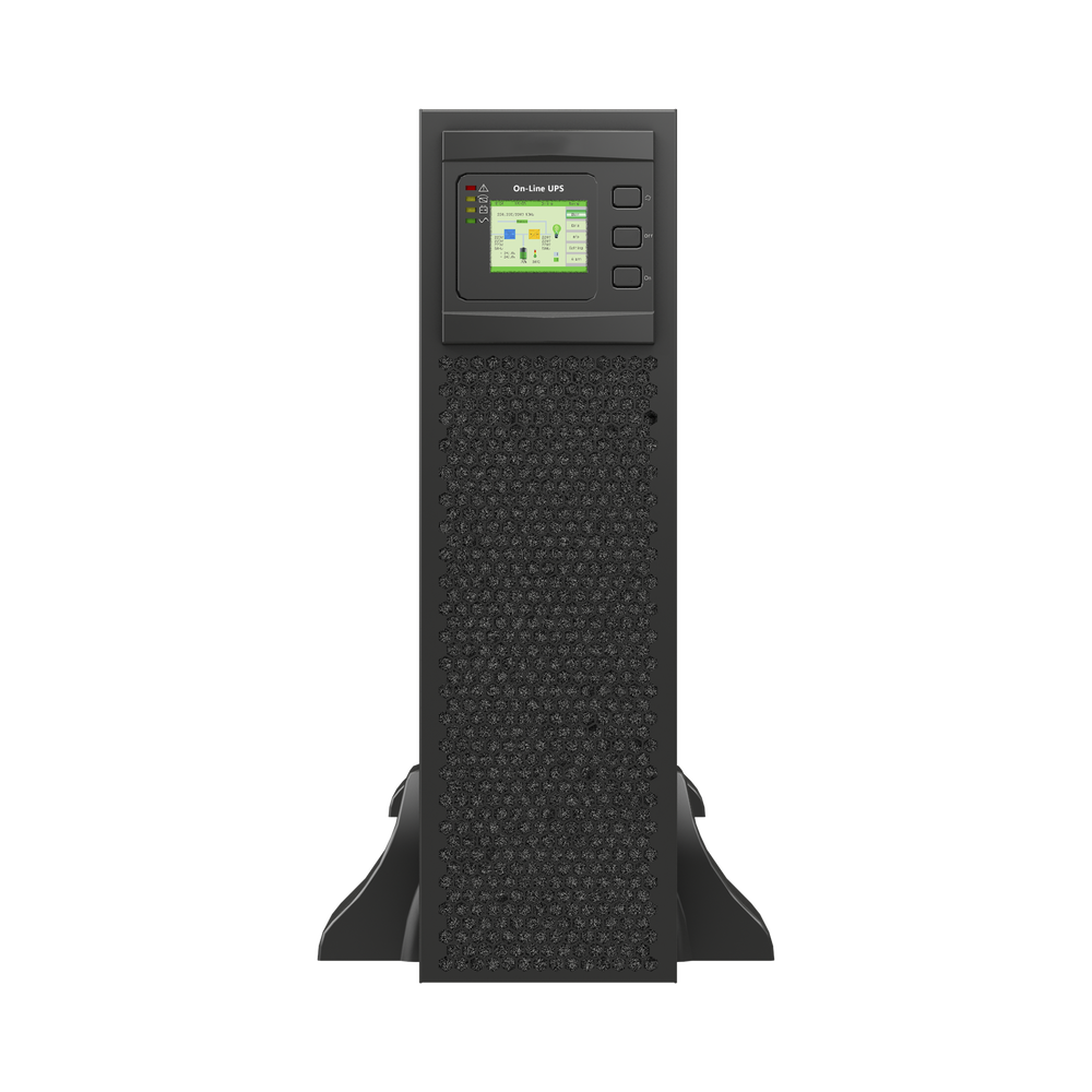 UPS de 20 KVA/20 kW, Online Doble Conversión, 220 Vac L-L de Entrada 3 Fases, Entrada Hardwired, Onda Senoidal Pura, Torre o Rack