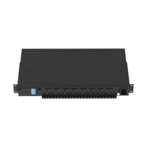 PDU Monitoreable (MI) para Distribución de Energía, Enchufe de Entrada NEMA 5-15P, Con 8 Salidas 5-20R, Horizontal 19in, 120 Vca, 15 Amp, 1UR