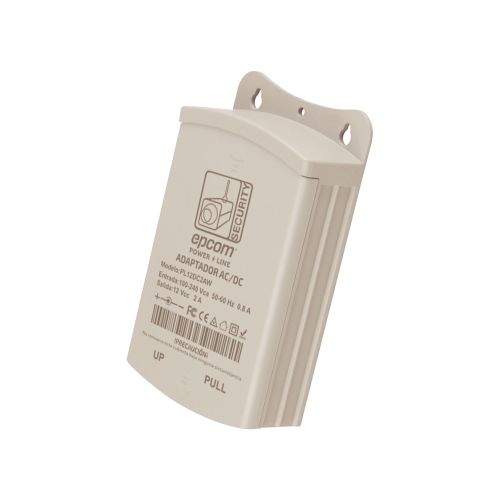 Fuente de Poder para Exterior / 12 Vcc / 2 Amp / 1 Salida / Voltaje de Entrada de 100 - 240 VCA