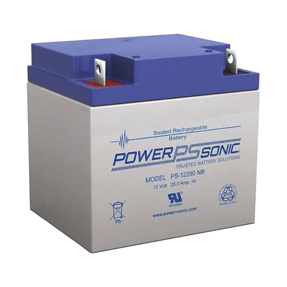 Bateria 12V, 28AH, Para Respaldo, Tecnologías AGM/VRLA, 5 Años Vida Útil, Terminales NB2, Reconocida UL