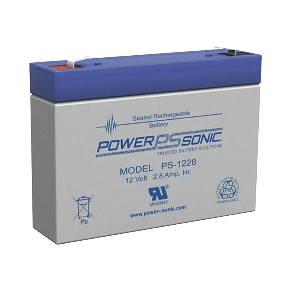 Bateria 12V, 2.8AH, Para Respaldo, Tecnologías AGM/VRLA, 5 Años Vida Útil, Terminales F1, Reconocida UL