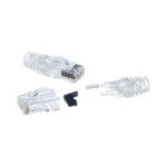 Plug RJ45 Cat6 de 3 Piezas, Para Cable UTP de Calibre 23-24 AWG, Chapado en Oro de 50 micras, Paquete de 100 Piezas - Image 2